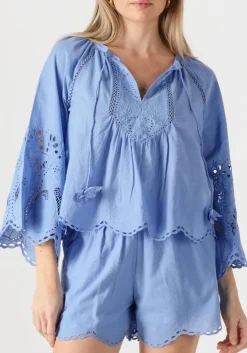 blauwe scarlett poppies blouses ashu top