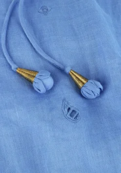 blauwe scarlett poppies midi jurk liwa long dress