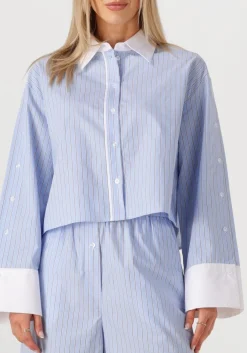blauwe second female blouses alanis combi shirt