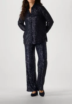 blauwe second female wijde broek moonshine trousers