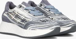 blauwe softwaves lage sneakers ariana