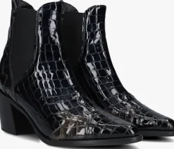 blauwe stefano lauran enkellaarsjes s3297