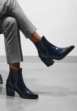 blauwe stefano lauran enkellaarsjes s3297