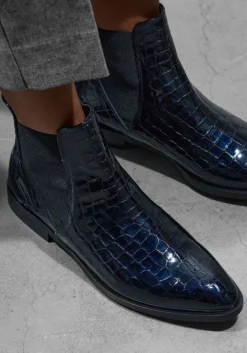 blauwe stefano lauran enkellaarsjes s3298