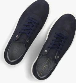 blauwe stefano lauran lage sneakers star 001