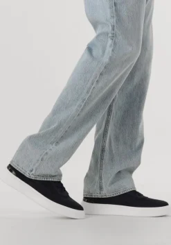 blauwe stefano lauran lage sneakers star 001