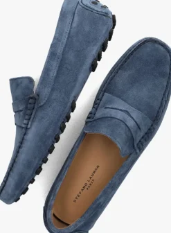 blauwe stefano lauran loafers s3268