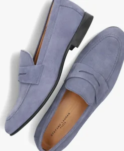 blauwe stefano lauran loafers s3138