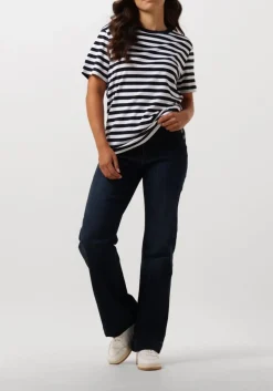 blauwe summum flared jeans flared jeans boom stretch denim