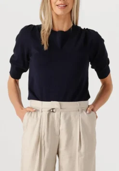 blauwe summum top short sleeve sweater