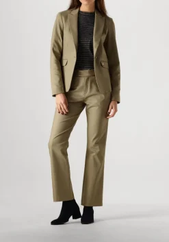 blauwe summum top shortsleeve top lurex rib stripe