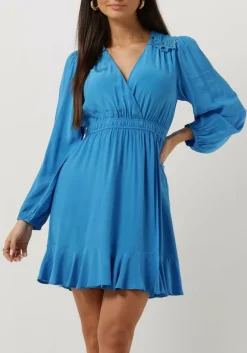 blauwe suncoo mini jurk clody