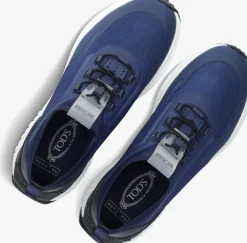 blauwe tod's lage sneakers xxm07i0fi20