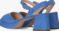 blauwe unisa sandalen met hak ney
