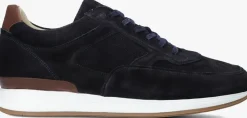 blauwe van bommel lage sneakers sbm-10020 libra