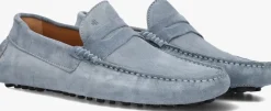 blauwe van bommel mocassins sbm-40019 manerba