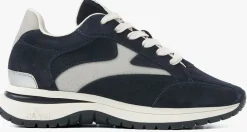 blauwe via vai lage sneakers usher riggs