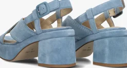 blauwe via vai sandalen elia paisley