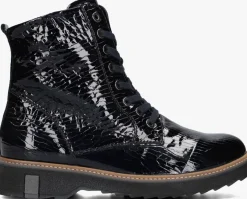 blauwe waldlaufer enkellaarsjes 683801 lak print