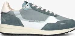 blauwe woolrich lage sneakers retro sneaker man
