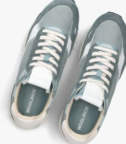 blauwe woolrich lage sneakers retro sneaker man