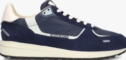 blauwe woolrich lage sneakers retro sneaker man