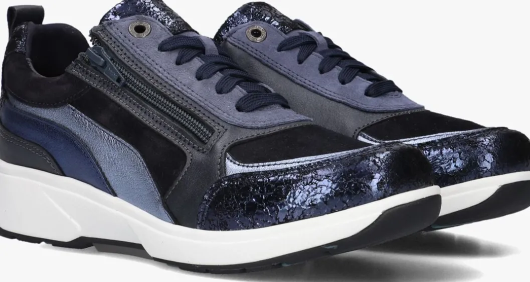 blauwe xsensible lage sneakers valletta