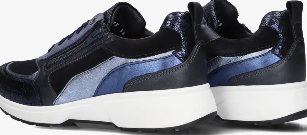 blauwe xsensible lage sneakers valletta