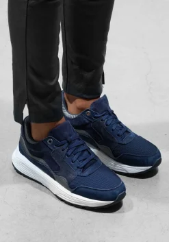 blauwe xsensible lage sneakers combi g sneaker