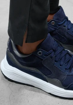 blauwe xsensible lage sneakers combi g sneaker