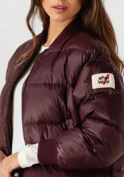 bordeaux after label gewatteerde jas maniva