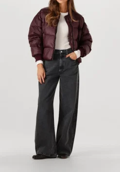 bordeaux after label gewatteerde jas maniva