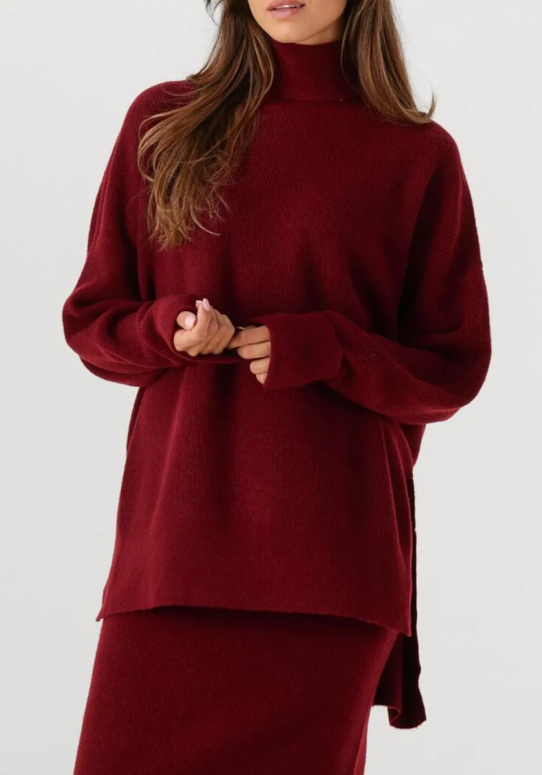 bordeaux american vintage trui raxow