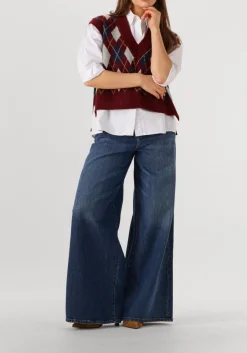 bordeaux co'couture spencer row check vest