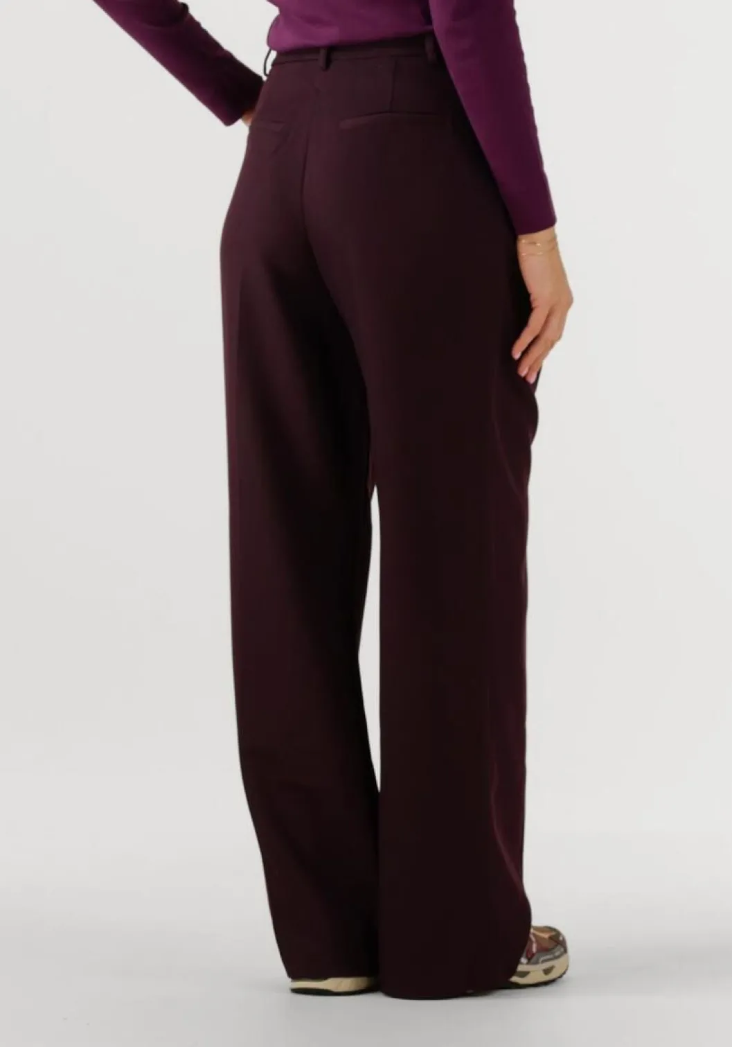 bordeaux co'couture wijde broek almira pleat long pant