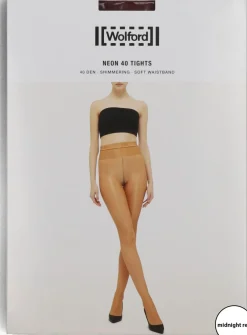 bordeaux wolford panty's neon 40 tights