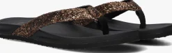 bronskleurig blasz teenslippers bella 2402