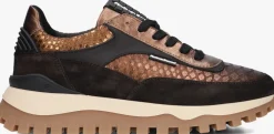 bronskleurig floris van bommel lage sneakers sfw-10100 grommi