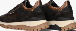 bronskleurig floris van bommel lage sneakers sfw-10100 grommi