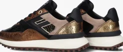 bronskleurig floris van bommel lage sneakers sfw-10128 noppi