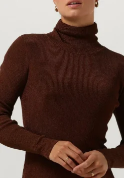 bronzen gestuz midi jurk silvigz ls long dress