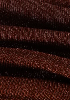 bronzen gestuz midi jurk silvigz ls long dress