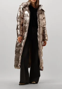 bronzen janice gewatteerde jas derrick