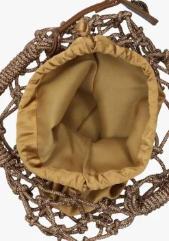 bronzen kurt geiger london handtas sm macrame crystal bag