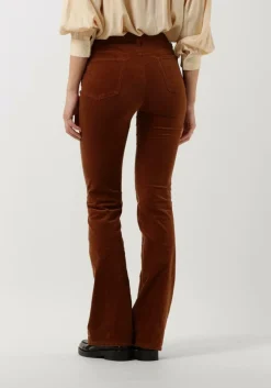 bruine 7 for all mankind flared broek lisha velvet caramel