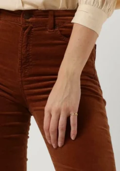 bruine 7 for all mankind flared broek lisha velvet caramel