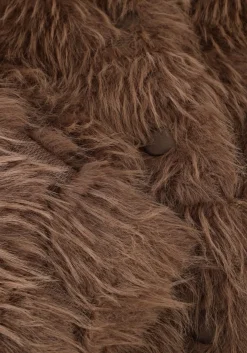 bruine aimee the label faux fur jas willem