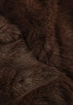 bruine alter ego faux fur jas novi