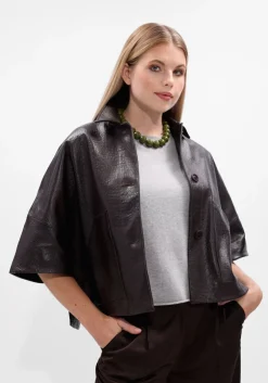 bruine alter ego faux fur jas lena