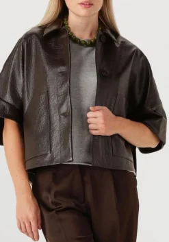 bruine alter ego faux fur jas lena